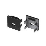 Заглушка SL-MINI-15 BLACK с отверстием пластик (комплект) Arlight 049420