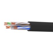 Кабель витая пара кат.6A неэкранированный U/UTP 4 пары нг(А)-HF для внеш./внутр. прокладки катушка 305м черн. DKC RN6UUK01UBK