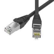 Патч-корд экранированный SLIM CAT6 S/FTP 4х2 28 AWG LSZH 0.3м черн. DKC RN6SF4503BK-28