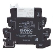 Реле интерфейсное 1CO ком. ток 6А AgSnO2 напряжение 110В AC/DC винтовые клеммы DKC IRK-110UC-1CO