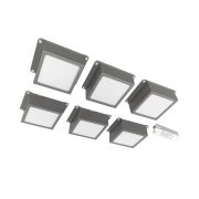 Светильник светодиодный PPL 089/G OPAL 42Вт 4000К IP40 6х(89х89х40мм) GREY ДВО/ДПО домино в потолок Грильято (комплект 6шт) Pro JazzWay 5060159