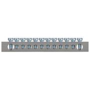 Шина PEN земля-ноль 6х9мм 12/2 никелированная с креплениями по краям NO-224-85 Эра Б0062981