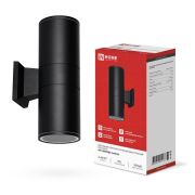 Светильник НБУ ЦИЛИНДР-2хA60-BL IP54 уличный настен. двусторон. алюм. черн. IN HOME 4690612059167