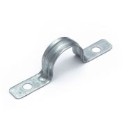 Скоба крепежная двухлапковая усиленная противопожарная СМДУ d25-26мм метал. отв. d 6.5мм (уп.100шт) Промрукав PR13.02439