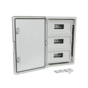Корпус пластиковый распределительный ЩРН-45 IP65 сер. дверь 500х350х190 Промрукав PR08.26500