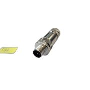 Разъем М12 5A штыревой винт метал. прямой резьба PG9 каб. часть СЦМ120004-05A СТЭЗ 185200028