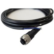 Кабель M12 4A гнездовой 3000мм прямой ПВХ свободный конец СЦМ120023-04A-1-03000 черн. СТЭЗ 185210324