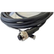 Кабель M12 5A гнездовой 5000мм прямой полиуретан свободный конец СЦМ120023-05A-2-05000 черн. СТЭЗ 185210650