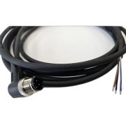 Кабель M12 4A штыревой 3000мм угловой полиуретан свободный конец СЦМ120029-04A-2-03000 черн. СТЭЗ 185210565