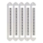 Маркировка для клемм ширина 5мм от 46 до 90 вертикал. ориентация DKC NUTB-5-46-90V