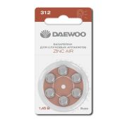 Элемент питания воздушно-цинковый ZA312/PR41 1.45В BL-6 (блист.6шт) для слуховых аппаратов DAEWOO 5060418