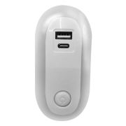 Светильник светодиодный ночник LED USB+TypeC 220В NL-267 Camelion 15384