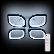 Люстра потолочная светодиодная диммируемая FLORENCE с ДУ 3 режима 370х370х80мм 86Вт 2700К/4200К/6400К 25кв.м бел. Ritter 52015 3