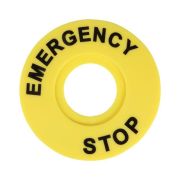 Бирка «Стоп» OptiSignal Compact D22 круглая 60мм (EMERGENCY STOP) С7-MH2260 ZBY9320 КЭАЗ 362221