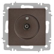 Розетка телевизионная одиночная TV СП Accent 6-301-08 IP20 бронза Intro Б0063616