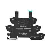 Розетка 230В AC/DC для реле интерфейсного 60В DC push-in зажим SE SSLZRA4