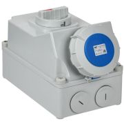 Розетка с мех. блокировкой 63А-6ч 220В 2P+PE ССИ-833 IP67 IEK PSR11-063-3-5-67