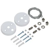 Комплект для подвесного монтажа для PRO свет. LED линейн. бел. IEK LTP-DCKD-KPM-K01