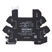 Колодка ультратонкая для реле RIS вх. напр. 6-24В AC/DC push-in клеммы DKC IRK-B-PT-2