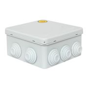 Коробка уравнивания потенциалов КУП-030-014 100х100х50 IP55 с крышкой наружн. для прямого монтажа 10 мембр. вводов сер. EKF plc-kmr-030-014-g