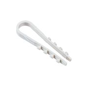 Дюбель-хомут PCD-R 19-25-65-100WH для круглого кабеля PA6.6 (уп.100шт) Jazzway 5054820