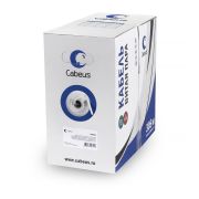 Кабель витая пара UTP (U/UTP) кат. 6 4 пары 23 AWG ОЖ LSZH нг(А)-HF UTP-4P-Cat.6-SOLID-LSZH-WH бел. (уп.305м) Cabeus 11871c