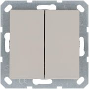 Кнопка 2-кл. 10А IP20 с переключающим контактом механизм тауп Jasmart G3020T