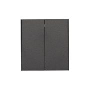 Выключатель для жалюзи 2-кл. СП STRONG MIELE 10А возвратный графит Kranz KR-78-0711-6