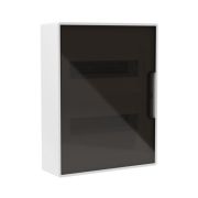 Щиток 24мод. настен. FRAME с тонированной дверцей с шин. PEN 2шт 8 отв. + 2шт 6 отв. бел. DKC F24W1WD
