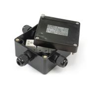 Коробка огнестойкая взрывозащ. КВО армамидная антистат. 2 ввода под углом 90град. 0.75-1.5кв.мм черн. Спецприбор Промрукав PR08.15605