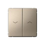 Выключатель для жалюзи 2-кл. ArtGallery 2х (сх. 4) 10А быстрозажим. клем. механизм шампань SE GAL000519S