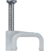 Скоба крепежная прямая с гвоздем d10мм OCS-10-50 пластик. (уп.50шт) ОНЛАЙТ 90705