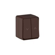 Выключатель для жалюзи 2-кл. ОП AtlasDesign PROFI 10А IP54 корич. SE ATN546019