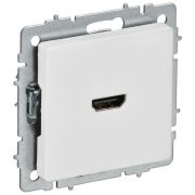 Розетка HDMI СП BRITE РHDMI-0-БрАБ механизм арктич. бел. IEK BR-H10-K91