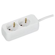 Удлинитель 2х5м 10А У02 ПВС 3х1 бел. UMA IEK UM-YP10-10-02-05-Z-K01