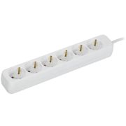 Удлинитель 6х3м 10А У06 ПВС 3х1 бел. UMA IEK UM-YP10-10-06-03-Z-K01