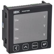 Вольтметр цифровой щитовой 3ф RS-485 96х96 LED MASTER IEK MI-DV21-6-3-1-LED