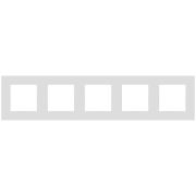 Рамка 5-м 12-5205-01М Классик бел. матов. Эра Б0067766