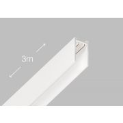 Шинопровод 2x-контактный, белый, 220V. Трековая система SLIMLINE. Тип магнитный, 3м (РФ)