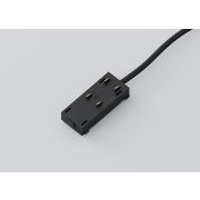 Коннектор для трековой системы SLIMLINE, 220V, Black, 25x45x20mm (провод L370mm)