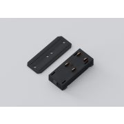 Прямой соединитель для трековой системы SLIMLINE, 220V, Black, 25x45x20mm