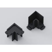 Угловой соединитель потолок-потолок для трековой системы SLIMLINE, (БЕЗ СЕТИ), Black 78x78x57mm