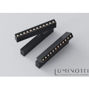 Светильник PINFLAT MASK, сис.SLIMLINE, Black 9W SMART DIM CRI90 TRIX 3000-6000К 202x25x41мм