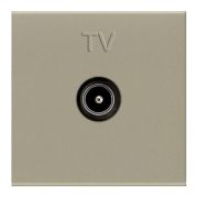 Розетка телевизионная TV 2мод. Zenit прост. механизм шампань ABB 2CLA225070N1901