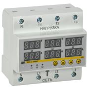 Реле напряжения и тока РНТ-д трехфазное 90мм 63А IEK IVC41-3-63