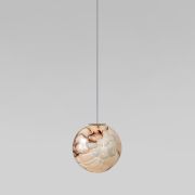 Подвесной светильник со стеклянным плафоном ручной работы