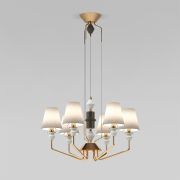 Умная люстра с декором из керамики