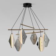 Подвесной светодиодный светильник со стеклянными плафонами