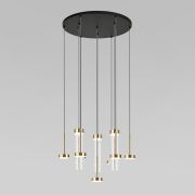 Подвесной светодиодный светильник со стеклянными плафонами