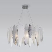 Умная подвесная люстра с фактурным стеклом